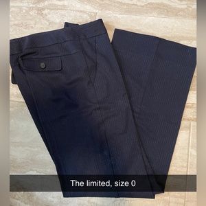 The Limited. Blue stripe dress pants. Size 0